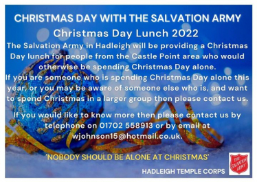 Christmas Day with the Salvation Army